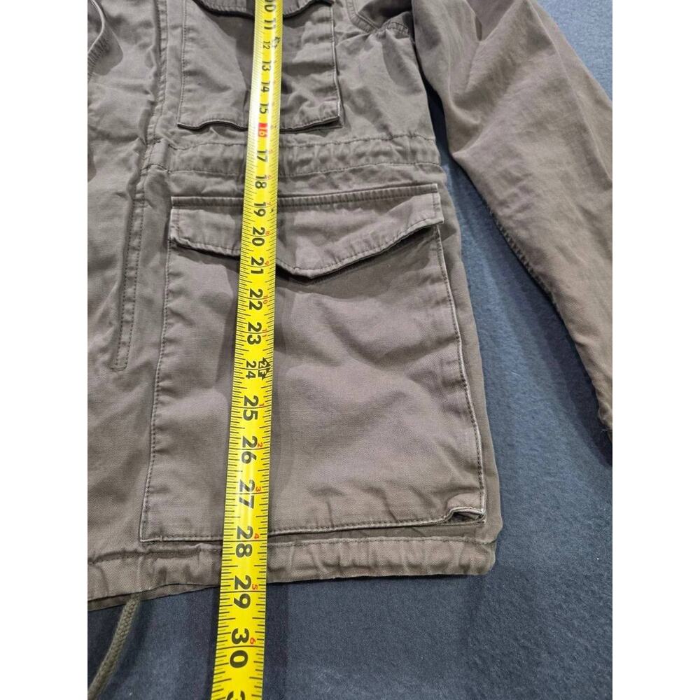 Madewell Jacket Men Y2K Green Military Utility Zip Pockets Army Sz M A009523 - Picture 3 of 12